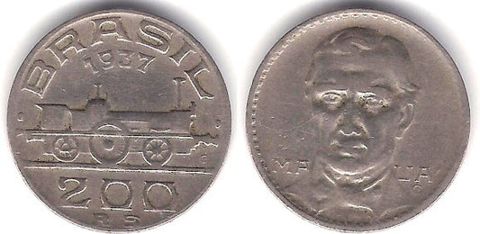 (537) Brasil. 1937. 200 Reis (MBC)