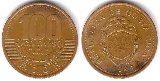(230) Costa Rica. 1995. 100 Colones (MBC)