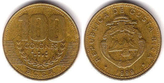 (230a.1) Costa Rica. 1999. 100 Colones (MBC)