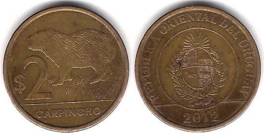 (136) Uruguay. 2012. 2 Pesos (BC)