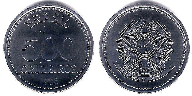 (597) Brasil. 1985. 500 Cruzeiros (SC)