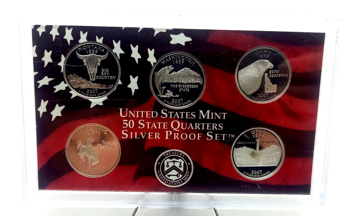 Estados Unidos de América. 2007. Estuche Quarters (Proof) (Plata)