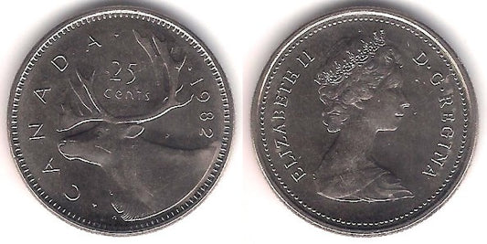 (74) Canadá. 1982. 25 Cents (EBC)