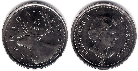 (493) Canadá. 2010. 25 Cents (EBC)