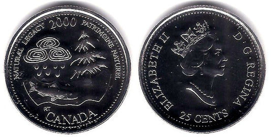 (382) Canadá. 2000. 25 Cents (SC)