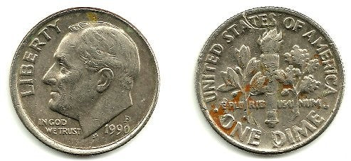 (195a) Estados Unidos de América. 1990(P). 1 Dime (MBC)