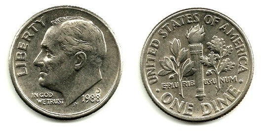 (195a) Estados Unidos de América. 1988(D). 1 Dime (EBC)