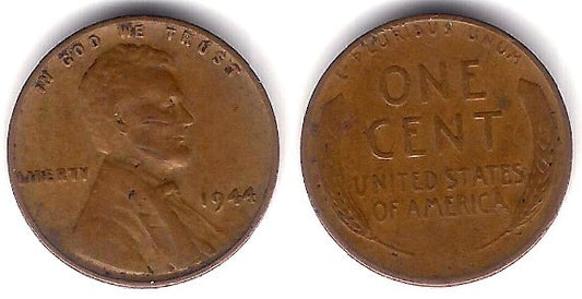 (A132) Estados Unidos de América. 1944. 1 Cent (MBC-)