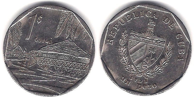 (579.2) Cuba. 1998. 1 Peso (MBC+)