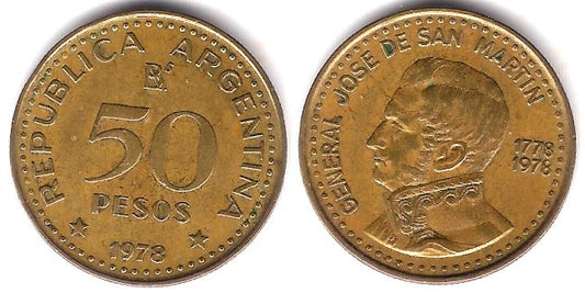 (81) Argentina. 1978. 50 Pesos (MBC)