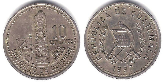 (277.6) Guatemala. 1997. 10 Centavos (MBC)