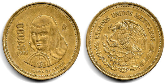 (536) Estados Unidos Mexicanos. 1988. 1000 Pesos (MBC)
