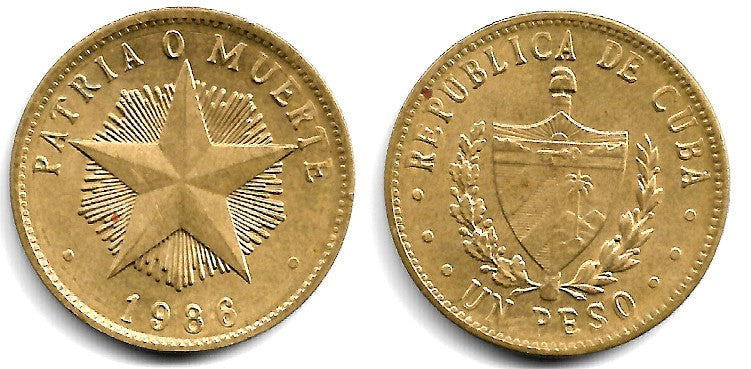 (105) Cuba. 1986. 1 Peso (EBC)