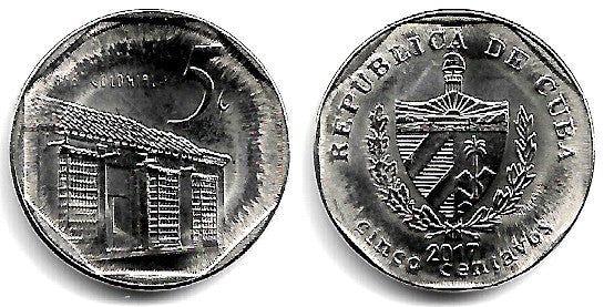 (575.2) Cuba. 2017. 5 Centavos (EBC)