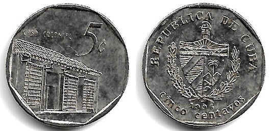 (575.1) Cuba. 1996. 5 Centavos (MBC)