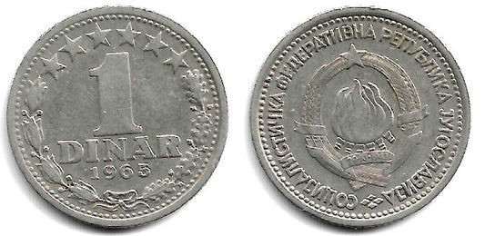 (47) Yugoslavia. 1965. 1 Dinar (MBC)
