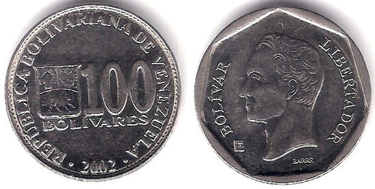 (Y83) Venezuela. 2002. 100 Bolivares (EBC)