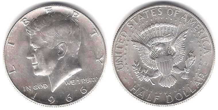 (202a) Estados Unidos de América. 1966. Half Dollar (SC)