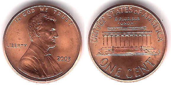 (201b) Estados Unidos de América. 2003. 1 Cent (SC-)