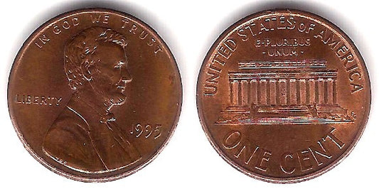 (201b) Estados Unidos de América. 1995. 1 Cent (MBC)