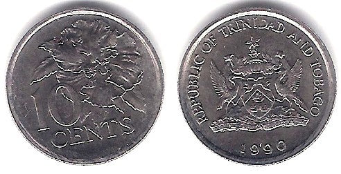 (31) Trinidad y Tobago. 1990. 10 Cents (SC)