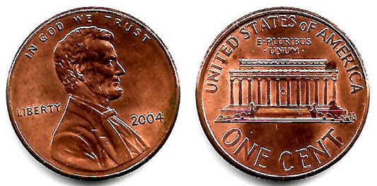 (201b) Estados Unidos de América. 2004. 1 Cent (MBC) Leves manchas