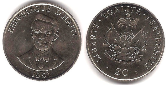 (152) Haití. 1991. 20 Centimes (SC)
