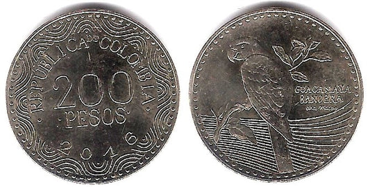 Colombia. 2016. 200 Pesos (SC)
