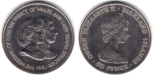 (16) Islas Malvinas. 1981. 50 Pence (SC-)