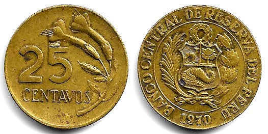 (246.2) Perú. 1970. 25 Centavos (MBC)