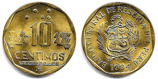 (305.1) Perú. 1994. 10 Céntimos (EBC)