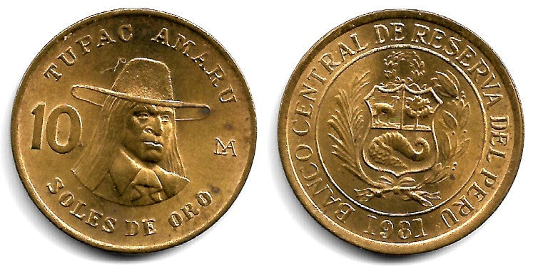 (272.2) Perú. 1981. 10 Soles de Oro (EBC)