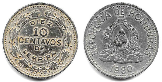 (76.2) Honduras. 1980. 10 Centavos (MBC-)