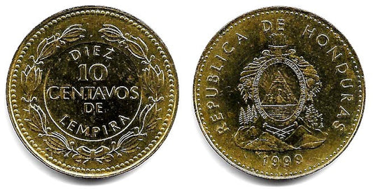 (76.3) Honduras. 1999. 10 Centavos (EBC)