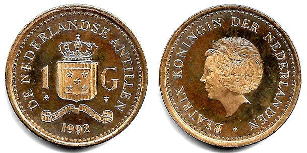 (37) Antillas Neerlandesas. 1992. 1 Gulden (EBC)