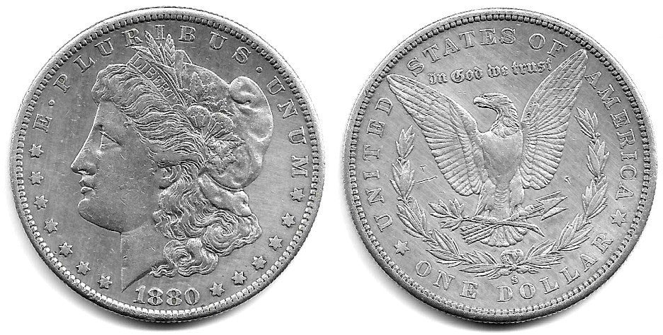 (110) Estados Unidos de América. 1880(S). 1 Dollar (MBC) (Plata)