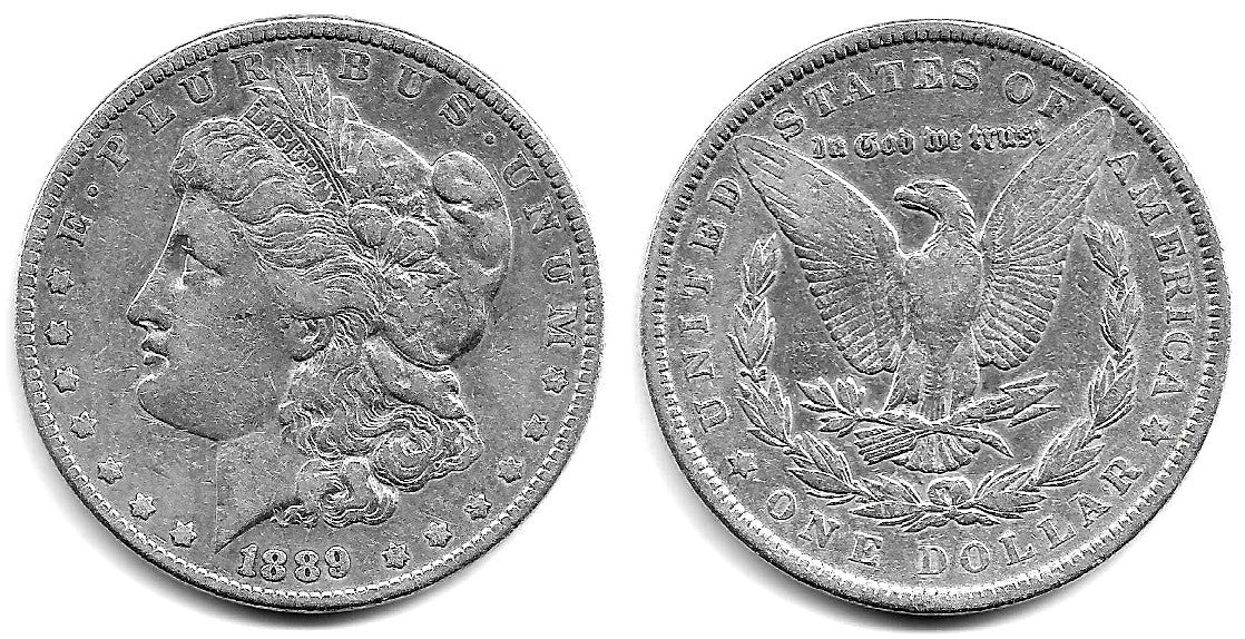 (110) Estados Unidos de América. 1889. 1 Dollar (MBC/MBC+) (Plata)