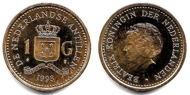 (37) Antillas Neerlandesas. 1993. 1 Gulden (SC)