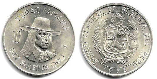 (258) Perú. 1973. 10 Soles de Oro (SC)