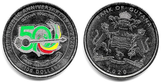 Guyana. 2020. 100 Dollars (SC)